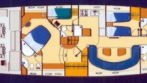 Motor yacht LULU -  Accommodation Layout
